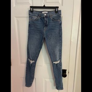 Top Shop High Rise Jeans. Size 30,